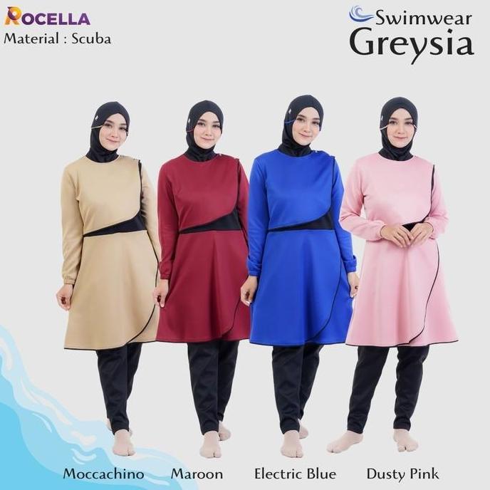Promo Rocella Greysia Baju Renang Wanita Muslimah - Baju Diving Wanita Diskon