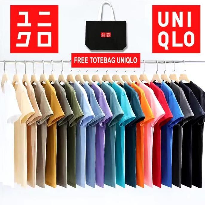 Uniqlo Crew Neck Tshirt Regular Fit Multi Colour Baju Kaos Polos Uniqlo Original