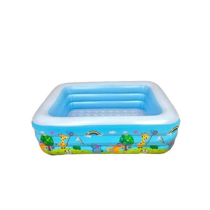 Promo AQUATIC KOLAM RENANG ANAK JUMBO UK 180 cm MOTIF / FAMILY POOL ALAS GELEMBUNG Plastik Diskon