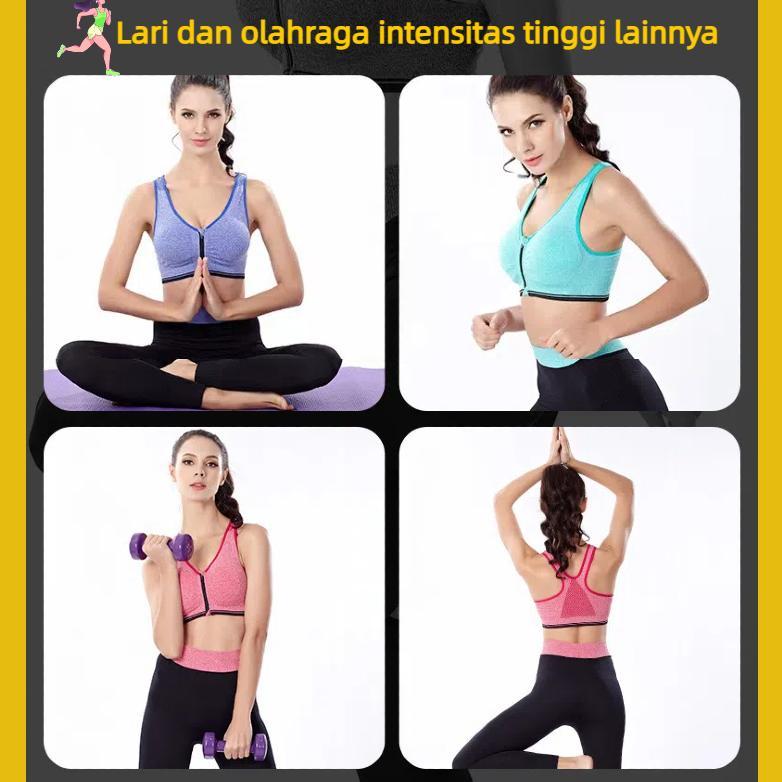 BIG SALE AIMER Sport Bra Jumbo Resleting depan sport Bra Zumba Senam Bra Push Up Running Bra 2023