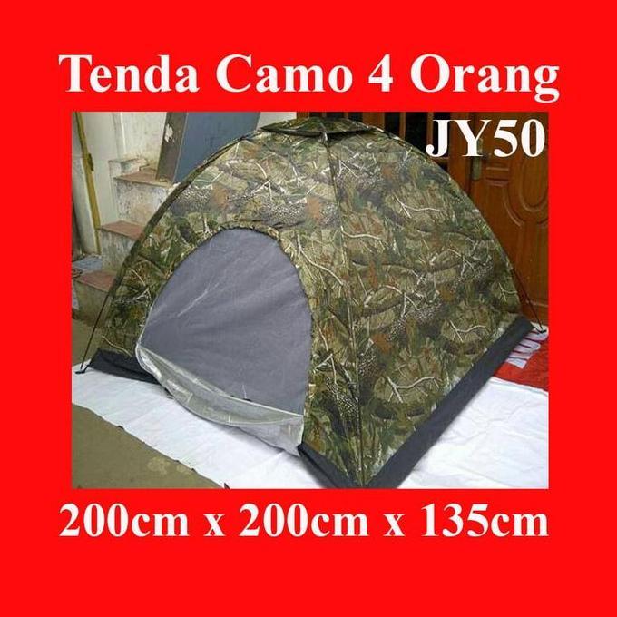 Diskon Tenda Camping Camo / Tenda Camo 4-5 Orang ( Jy50 ) / Tenda Dome