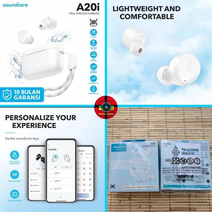 TWS Anker Soundcore A20i A3948 Earphone Bluetooth Buds headset wireles