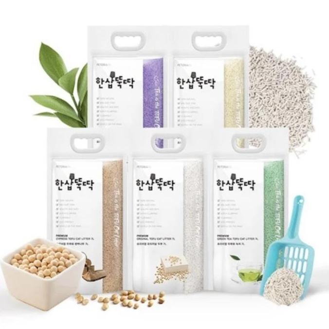 HARGA DISC - Pasir Kucing Tofu Petoria Jumbo 7L Pack ORi  -Petoria Tofu Cat Litter