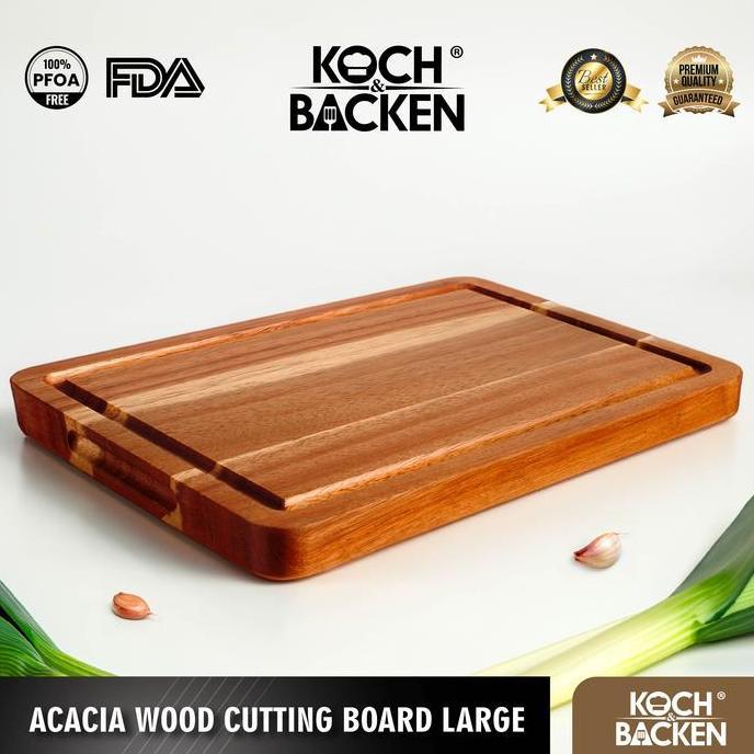 New- KOCH&BACKEN Talenan Kayu Acacia Cutting Board Alas Tebal