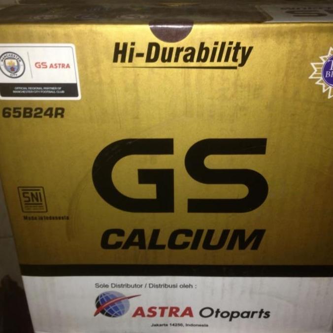 AKI BATERAI GS ASTRA CALCIUM 65B24R 55AH MOBIL AVANZA XENIA RUSH VELOZ