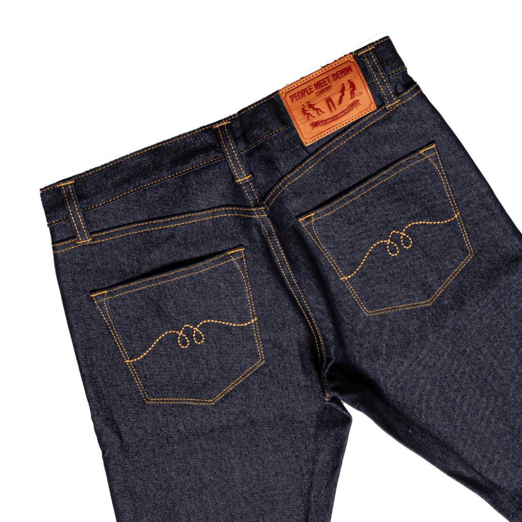 Pmd & Co - Savannah Monitor - 14 Oz - Blue Indigo - Stretch - Denim Selvedge Accent - Celana Jeans P
