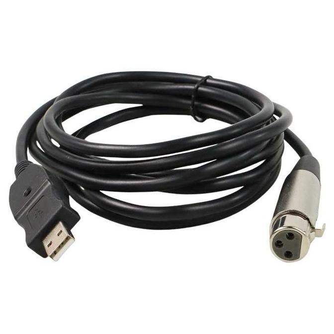 WODRUFT Kabel mikrofon - USB to XLR Microphone Studio Audio Adapter Connector