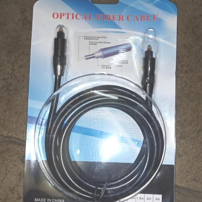 TERBARU - Kabel digital fiber optik/ Kabel optik/ Optik audio Biru Male Metal