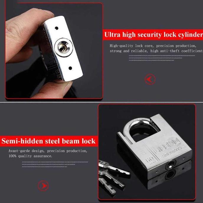 BEAM Gembok Pagar Rumah Anti Maling House Padlock Baja