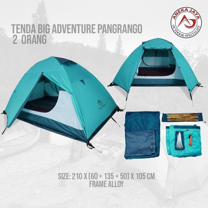 Terlaris Tenda Camping Pangrango 2 Orang Big Adventure Outdoor