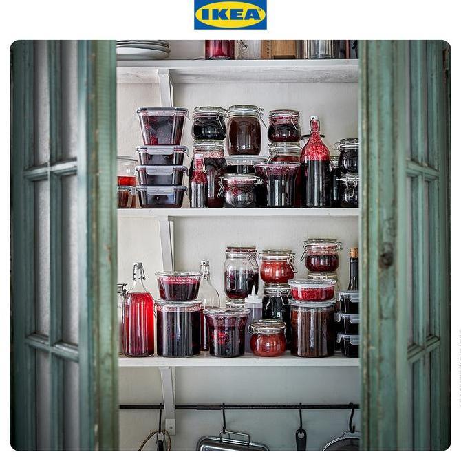 Lansunggaskirim- Ikea Stortskon Lilin Beraroma Beri/Merah Dalam Gelas Tahan 40 Jam Buah Bunga