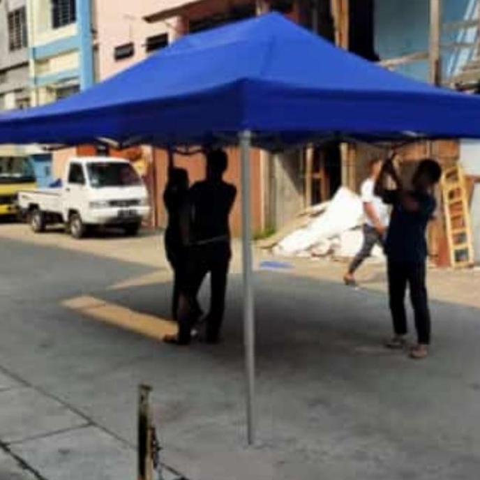Terlaris Tenda Lipat Matic Super Premium Ukuran 3X4.5 Ketebalan Besi 1,4