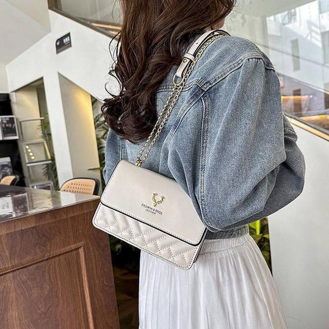 Sylviaori- Tas Selempang Wanita Tali Rantai / Slingbag Wanita Tali Lantai Shoulder Bag Wanita Tgj066