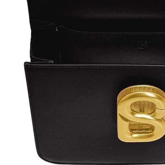 BUTTONSCARVES Audrey Chain Leather Bag Medium - Caviar