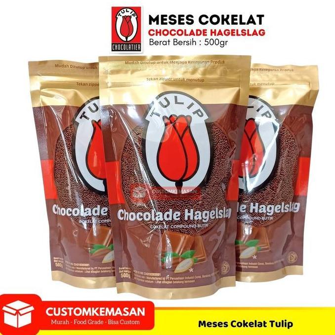 New- Tulip Meses Coklat Tulip / Meses Coklat 500gr / Coklat Butiran / Meses Coklat / Coklat Butir Tu