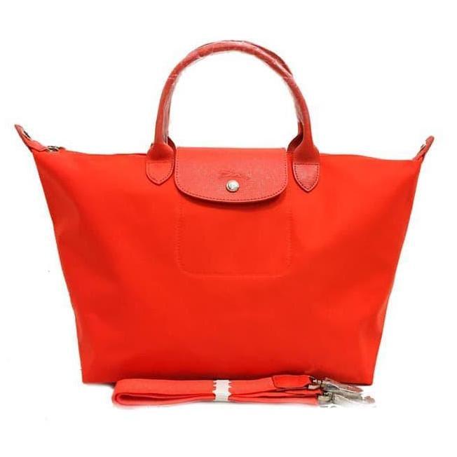 Tas Wanita Longchamp Neo M Orange Tas Slempang