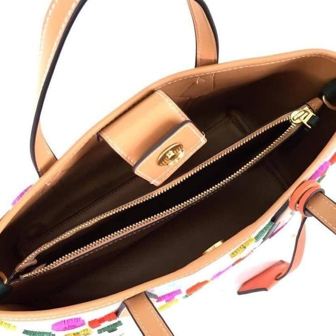 TORY BURCH PERRY FIL COUPLE SMALL TRIPLE COMPARTMENT TOTE