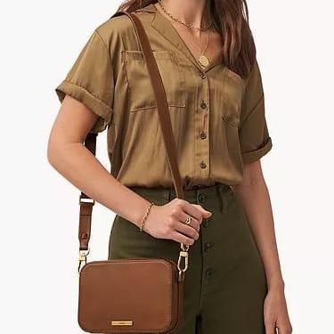 Fossil Bryce Crossbody Brown