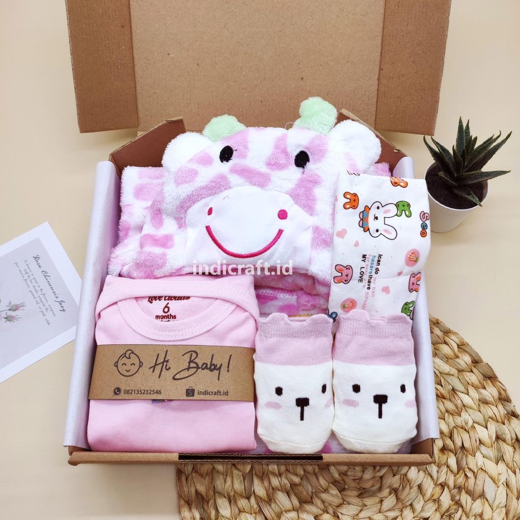 Cuci Gudang Hampers Bayi Perempuan New Born / Kado Lahiran Bayi Perempuan / Hampers Selimut Bayi Cew