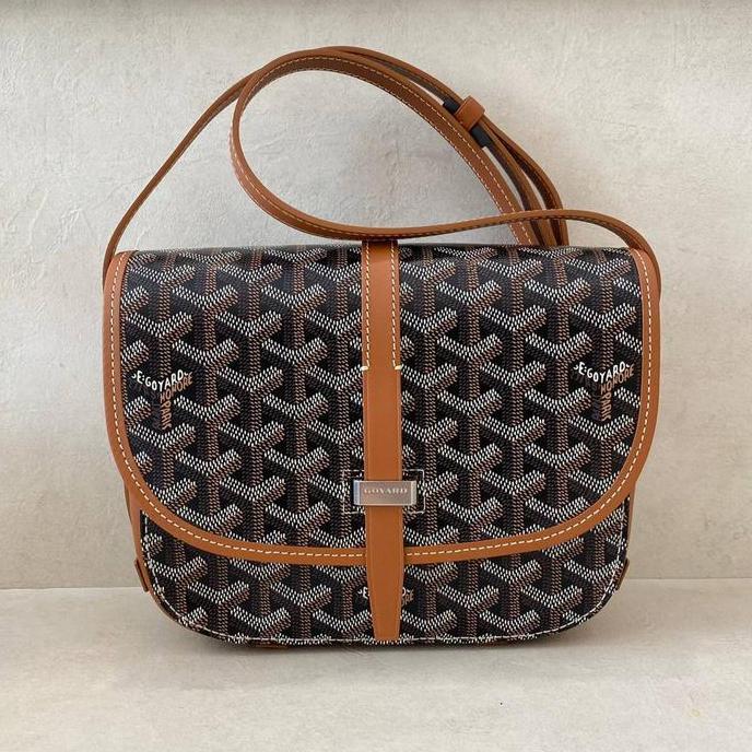 Orinal - Goyard Belvedere PM Classic Color Black Tan Sling Bag