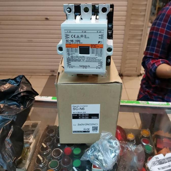 Murah SC-N6 MAGNETIC CONTACTOR FUJI ELECTRIC 220VAC sjt92 Buru Order