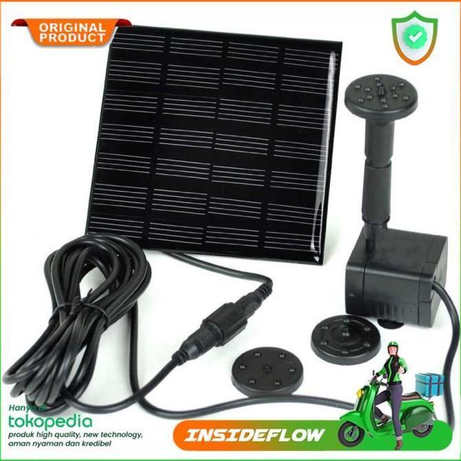 yanitrisemo - pompa air mancur kolam ikan tenaga surya solar cell