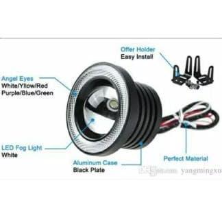 Led Foglamp / Foglight Angel Eyes 89Mm Projector Universal