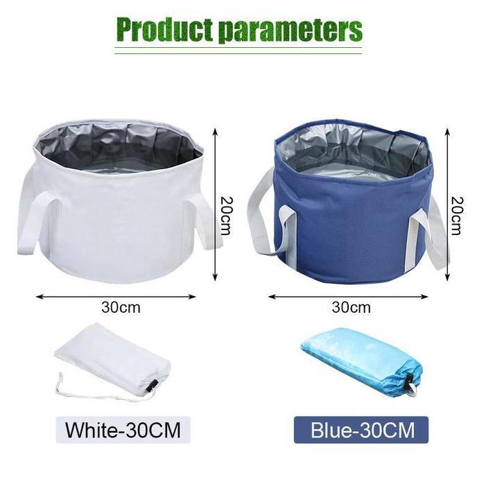 Ember Lipat 15 Liter Rendam Kaki Air SPA, Portable Travel Hiking Camping, Multi-fungsi TOPSLINGS