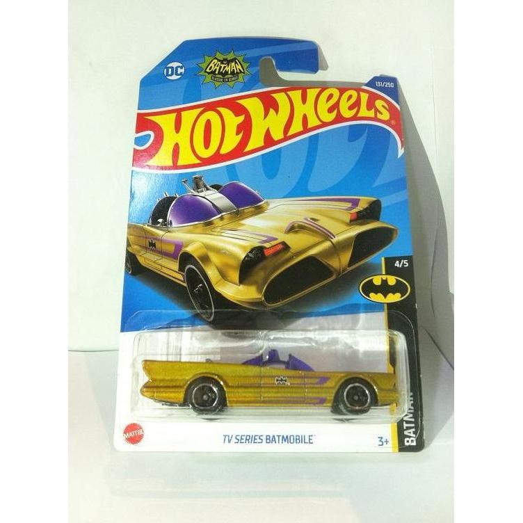 Hot Wheels. 2022 Batman - TV Series Batmobile. Gold MATTEL