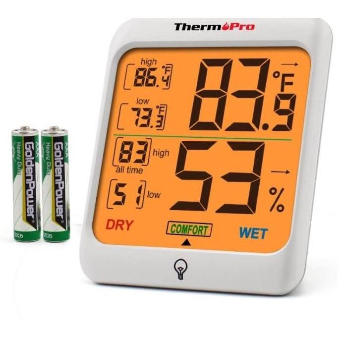 Thermometer Hygrometer Thermopro Tp-53 Termometer Ruangan Meja Tp53