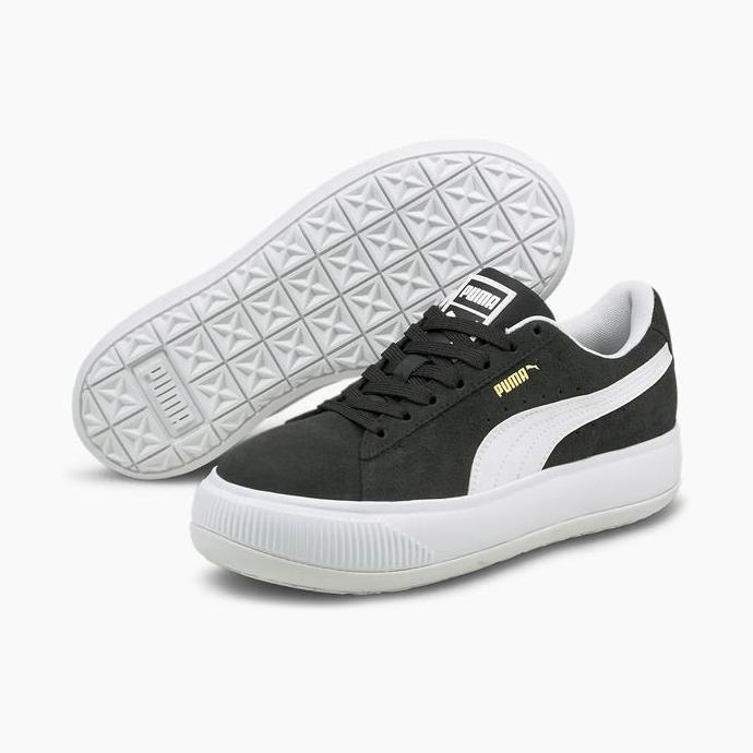 Sepatu Casual PUMA Suede Mayu Black-White 380686 02
