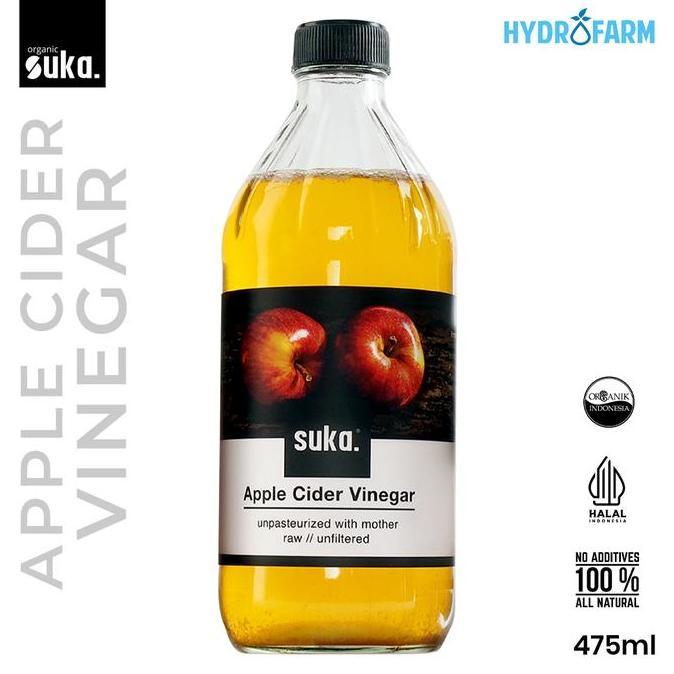 Suka - Apple Cider Vinegar with Mother / Cuka Apel (475ml)