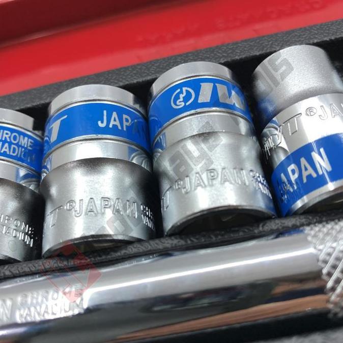 Iwt Japan Kunci Sok Set 11 Pcs 1/2 Inch - Socket Set Soket