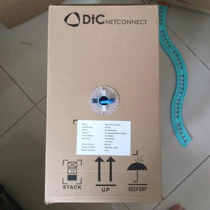 NEW kabel lan utp cat 6 DTC NETCONNECT / Kabel UTP DTC CAT 6 305M