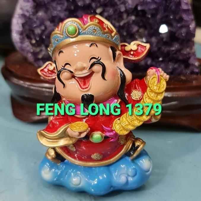 Patung Dewi Cai Shen Chuan Qian Tong Fiber Mini | Patung Miniatur 10