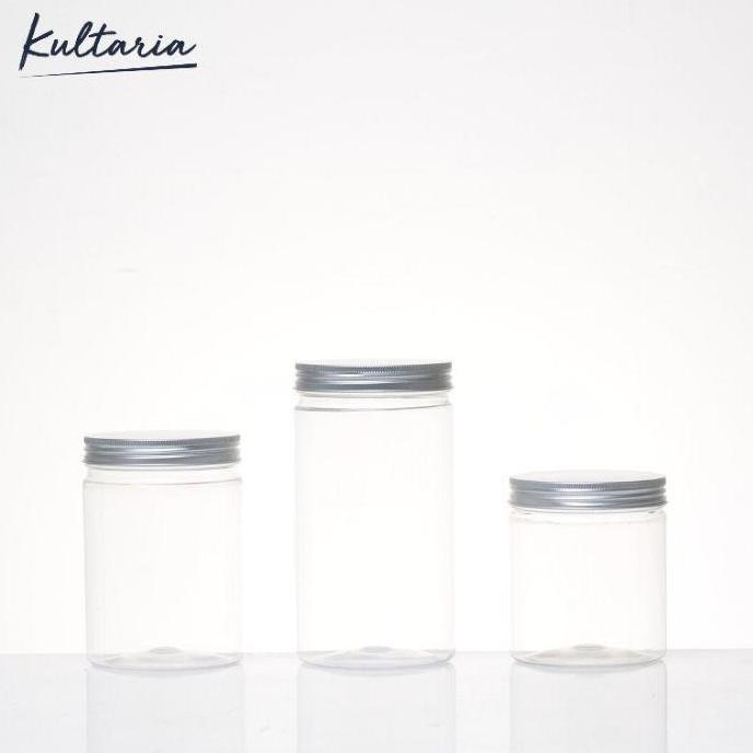 Best- TOPLES PLASTIK PET 500ML TUTUP ALUMUNIUM SILVER/ TOPLES CYLINDER 500ML