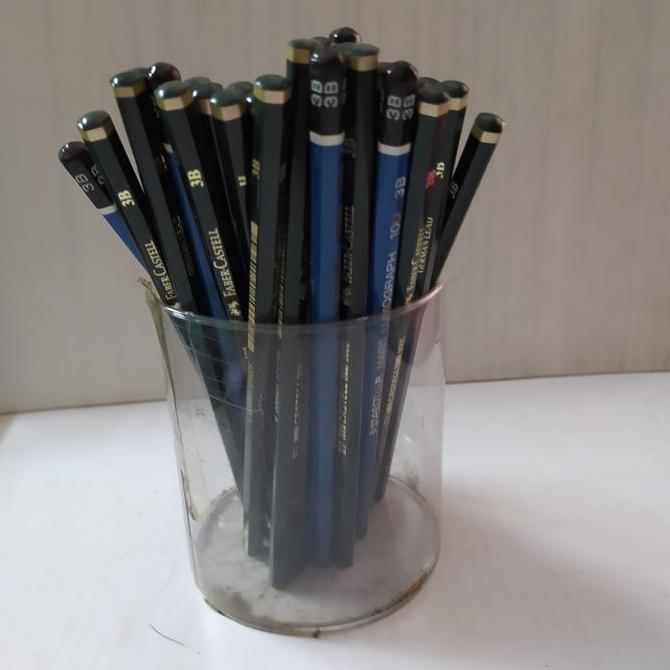 Pencil 3B, 4B, 5B, 6B , 7B , 8B Faber Cantel pencil utk menggambar dll