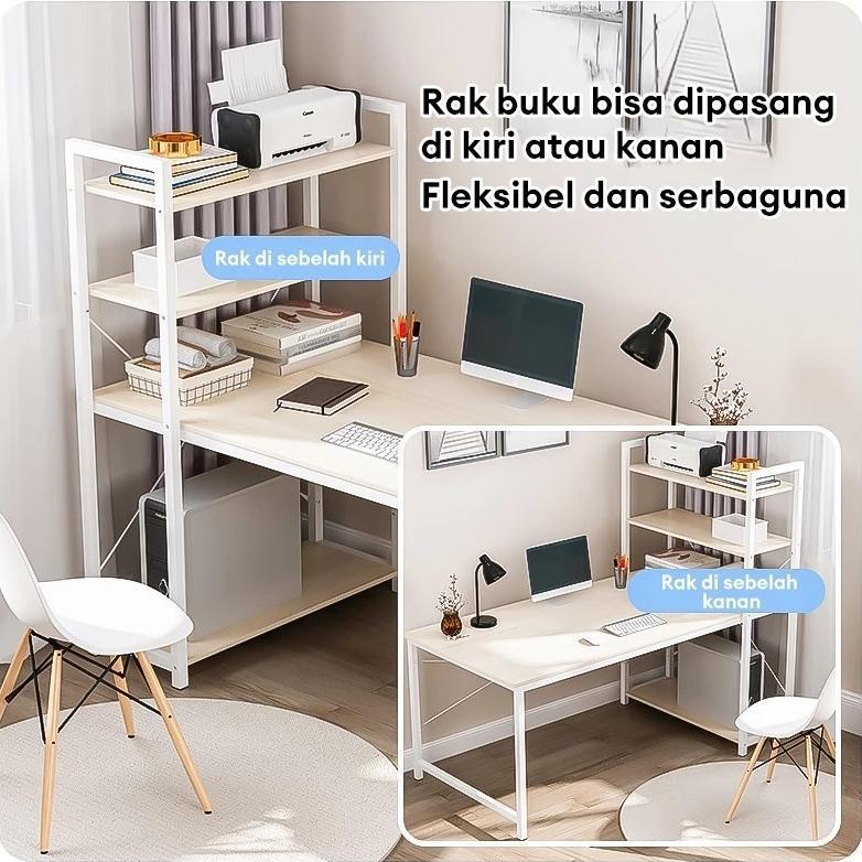 DISKON` GARANSI EXCLUSIVE OFFICIAL Damaindah Meja Dan Kursi Kerja Satu Set / Meja Belajar Aesthetic 