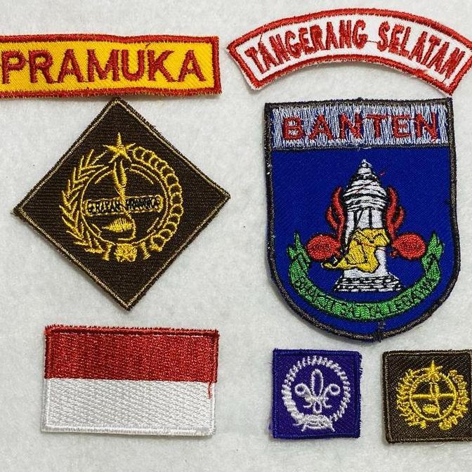 Grosir 1 Set Badge Pramuka Putra Tangerang Selatan Banten
