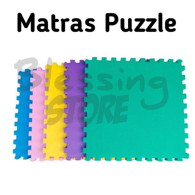 Puzzle lantai 30x30 tebal 2 cm isi 6 pcs matras puzzle/karpet lantai/playmate/alas lantai