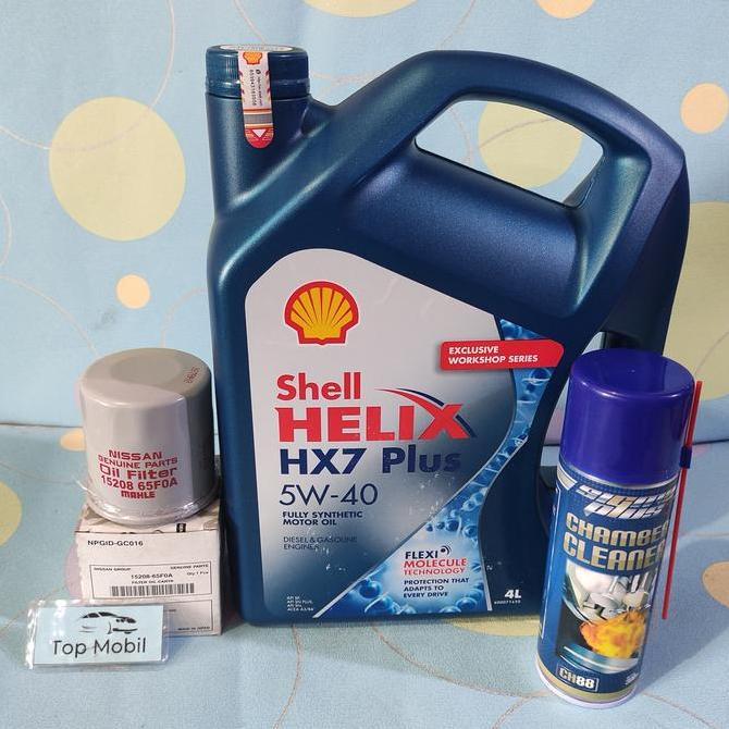 BALAYASHOPID Paket oli Shell HX7 5W-40 Nissan March Datsun Go Almera (3)