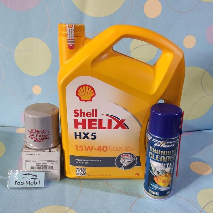 MONOXOM Paket oli Shell HX5 15W-40 Nissan March Datsun Go Almera (3)