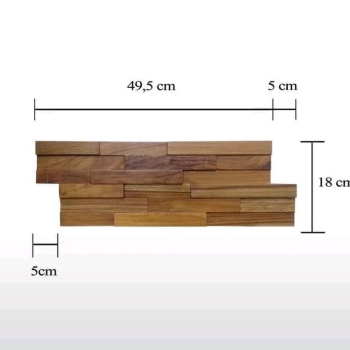 Wall dinding panel kayu jati toscany