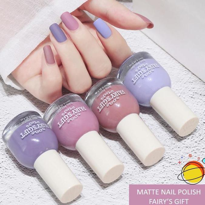 Lancar11- MATTE NON PEEL OFF NAIL POLISH FAIRY'S GIFT HALAL KUTEK KUTEKS KUTEX TIDAK BERACUN (TANPA 