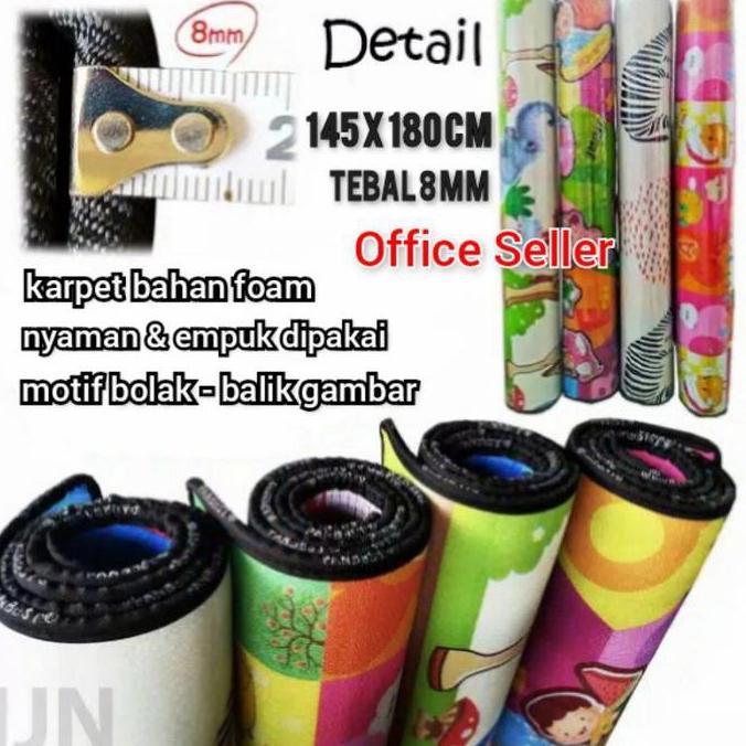 TIKAR KARPET BUSA Foam Ukuran 145 x180 Motif Anak Dewasa -motif random