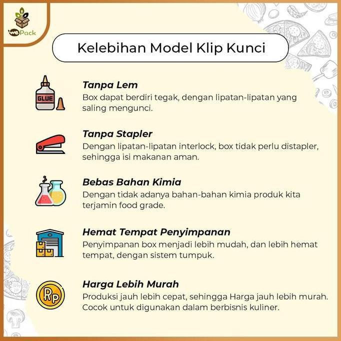 Tntgbox- Food Pail Paper Medium 10Oz Box Bento Coklat Kraft 290Gsm Laminating M