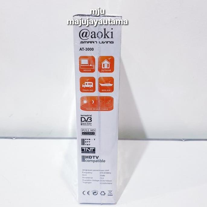 Best- Antenna tv digital booster bisa indoor dan outdoor aoki AT