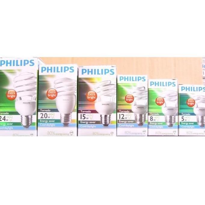 Best- Bohlam PHILIPS TORNADO Lampu PHILIPS TORNADO / Lampu ULIR