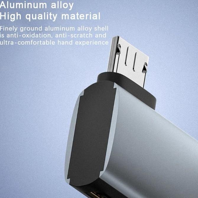 BEBAS ONGKIR - AVPRO AVX098 Slim OTG Micro-USB USB 2.0 Host for Phone Tablet TV Stick