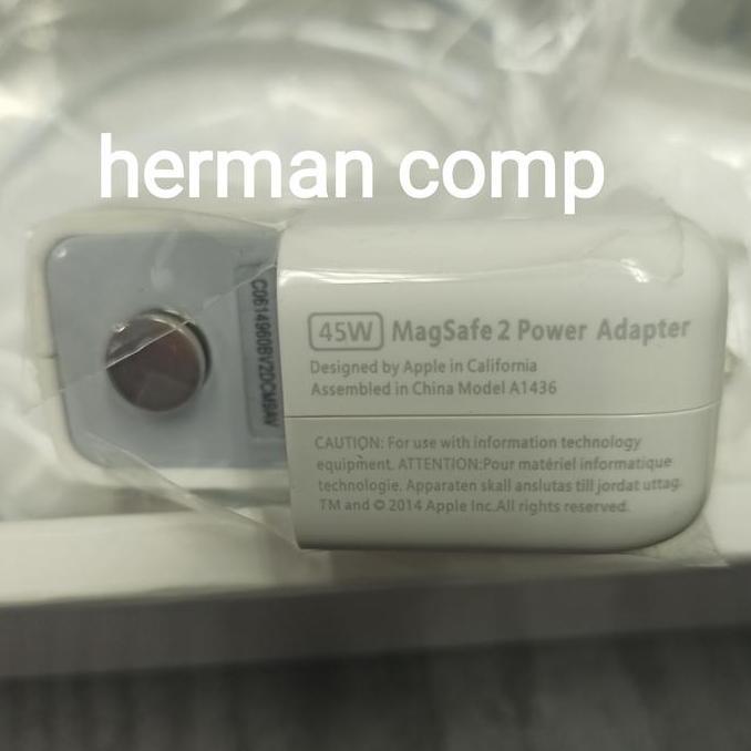 Best- Original Charger Macbook Air 2012 2013 2014 2015 2016 2017 45W Magnet